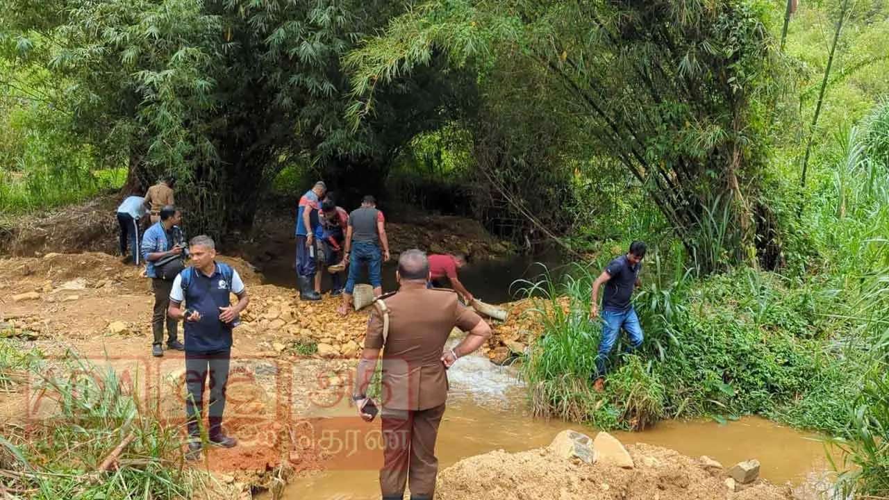 நோர்வூட்டில் பாரியளவான சட்டவிரோத மாணிக்கக்கல் அகழ்விடம் முற்றுகை
