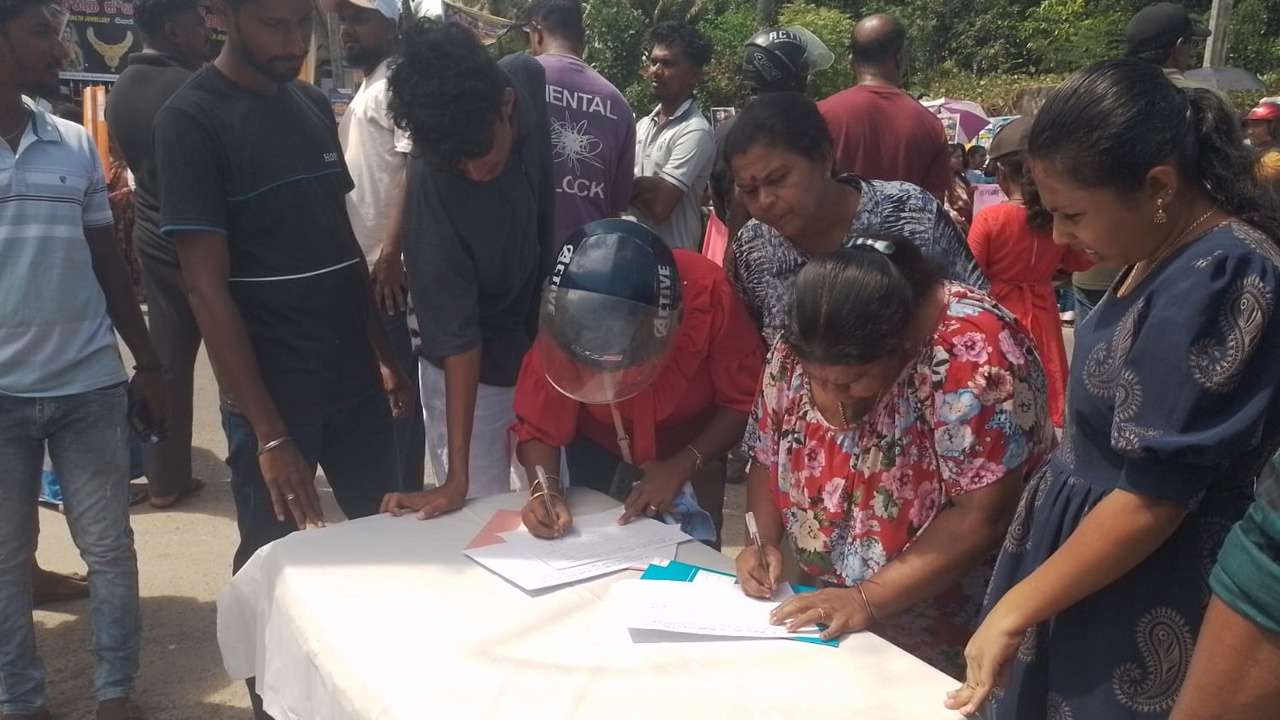 அனோஜனின் விடுதலைக்காக கையெழுத்து சேகரிப்பு