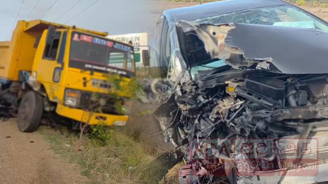 செம்மணியில் டிப்பர் - கார் மோதி விபத்து!