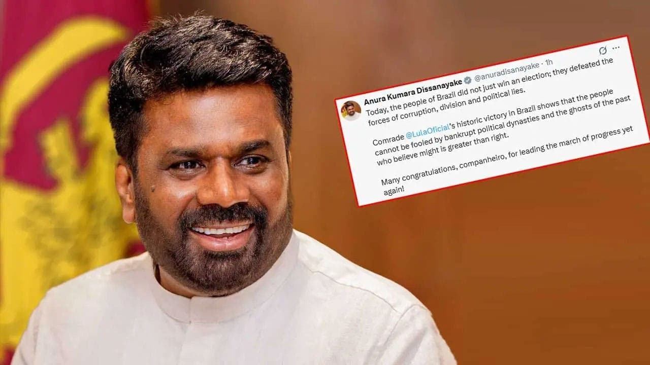 லூலாவின் 4 ஆவது வெற்றிக்கு ஜனாதிபதி அநுரகுமார வாழ்த்து!