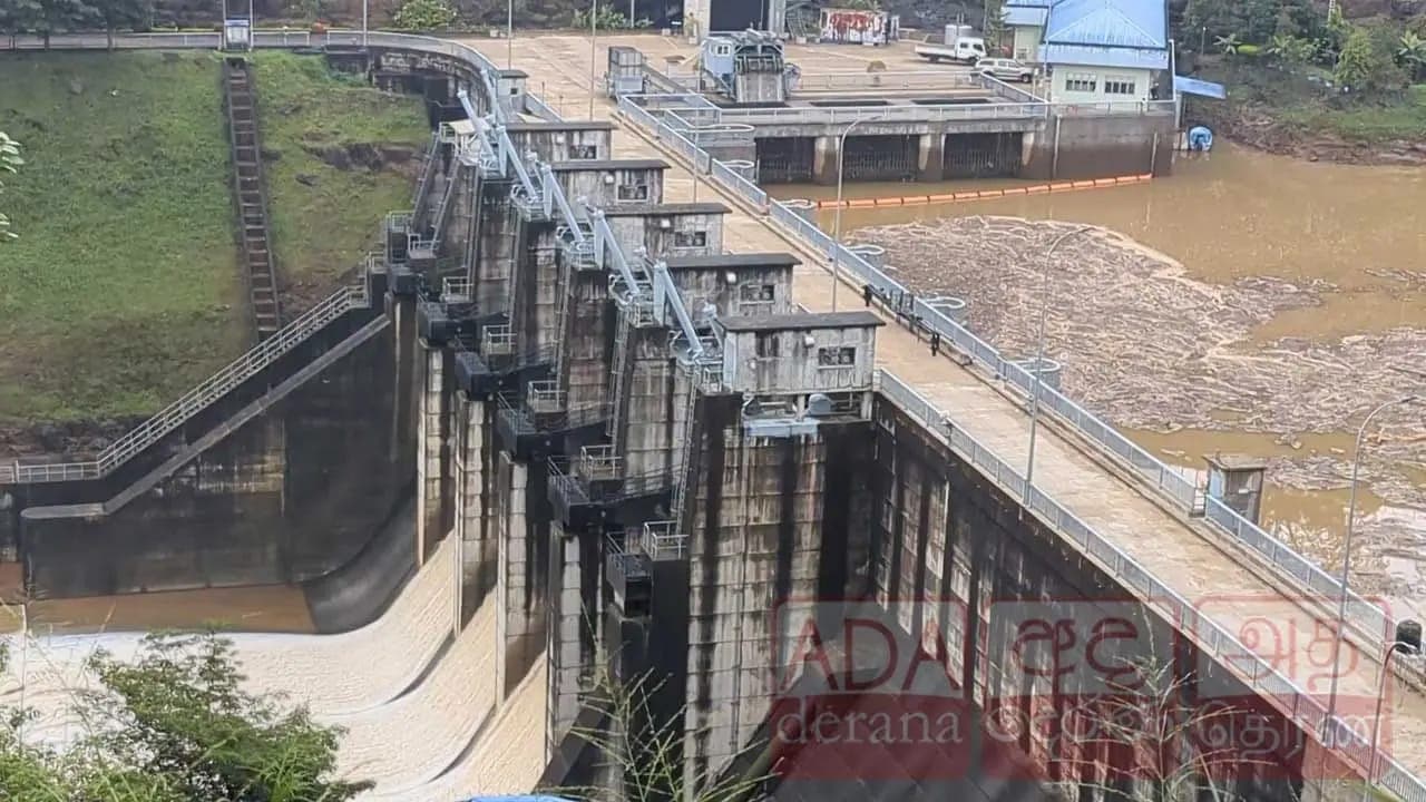 மேல் கொத்மலை நீர்த்தேக்கத்தின் 3 வான்கதவுகள் திறப்பு