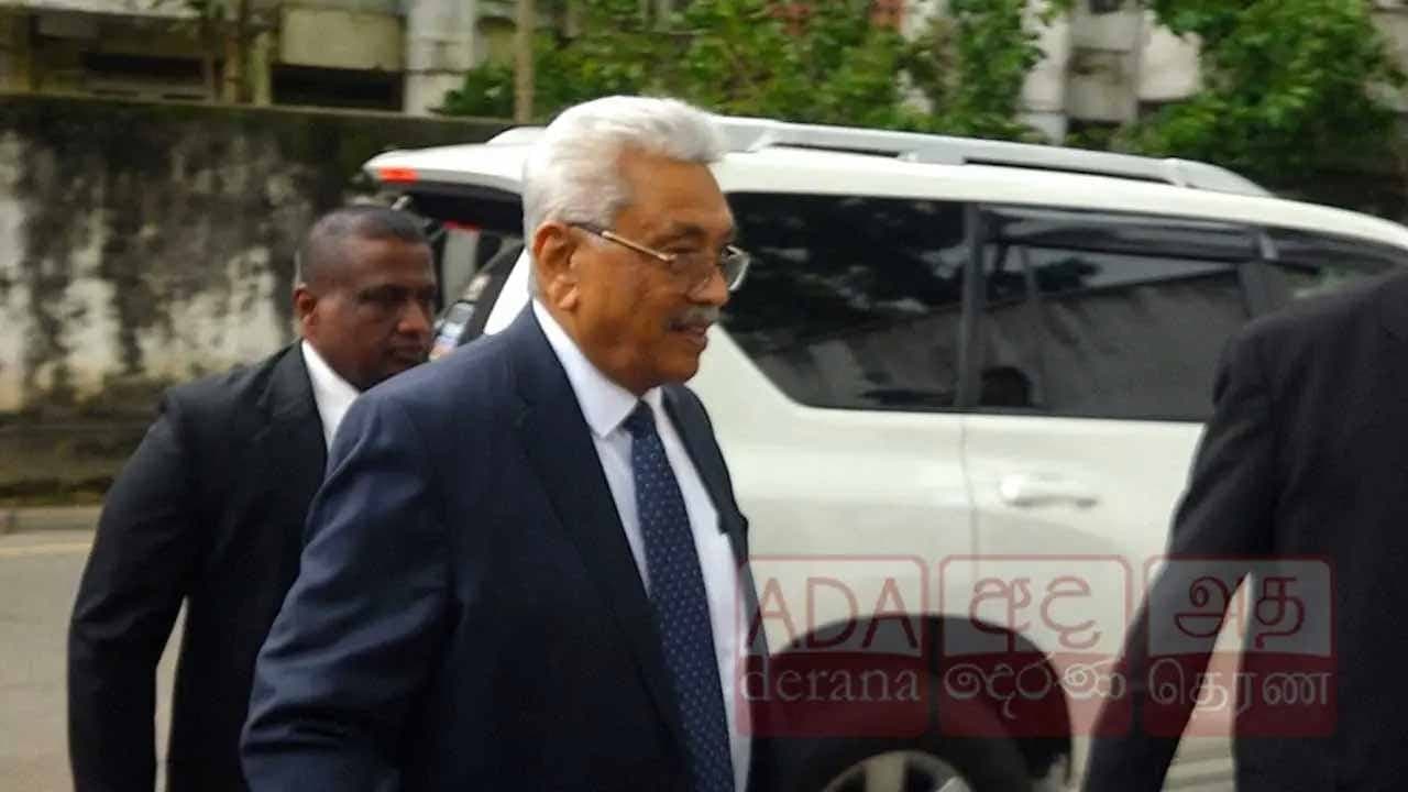 கோட்டாபய ராஜபக்ஷ நீதிமன்றத்துக்கு வருகை